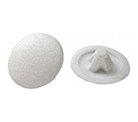 Декоративная заглушка под шуруп Зубр цвет белый, шлиц №2, ТФ6, 40шт 4-308156-3 