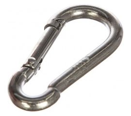 Карабин ЗУБР DIN 5299С, 6мм, 1 шт, оцинкованный, 304546-06 