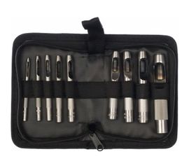 Набор пробойников для кожи 2-13мм, 9шт Зубр МАСТЕР 22949-H9 