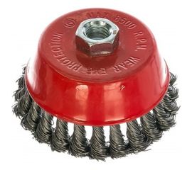 Щетка чашка, крученая металлическая проволока (100 мм; М14) для УШМ Vira 576100 