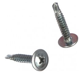 Саморезы с прессшайбой и сверлом по листовому металлу до 2 мм Зубр PH2 4,2х25 мм 25шт 300216-42-025 