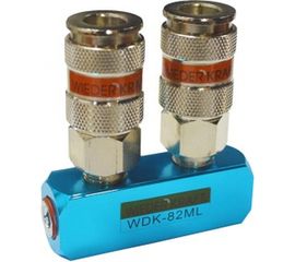 Разветвитель пневматический (1/4"; рапид EURO) WIEDERKRAFT WDK-82ML 