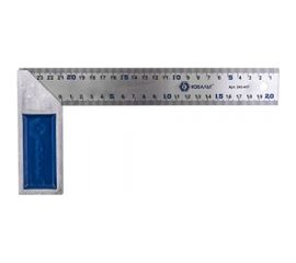 Столярный угольник 250мм, нерж.сталь, чугунное основание КОБАЛЬТ 243-417 