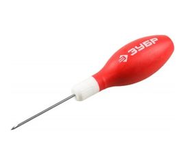 Сапожное шило, эргономичная обрезиненная рукоятка, длина 60мм, d2мм ЗУБР МАСТЕР 09570-2 