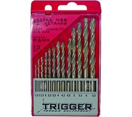 Набор сверл по металлу (13 шт; 1.5-6.5 мм; P6M5) ТРИГГЕР 74341 тов-155651 