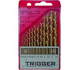 Набор сверл по металлу (13 шт; 1.5-6.5 мм; P6M5K5) ТРИГГЕР 74342 тов-155652 