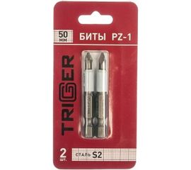 Биты ПРОФИ (2 шт; 50 мм; PZ1) ТРИГГЕР 84970 тов-151824 