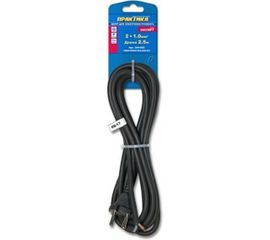 Сетевой шнур ПРАКТИКА ПГА-ВП 2х1,0 2,5 метра 244-803 