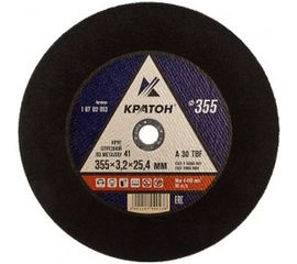 Круг отрезной по металлу A30TBF (355х3.2х25.4 мм) Кратон 1 07 02 013 