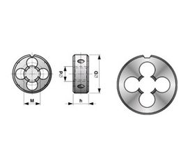 Плашка М24 шаг 3,0 мм. D55 мм Bucovice Tools 210240 