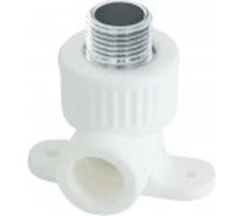 Комбинированный угольник РОСТерм ПП D20х1/2 НР С КРЕПЛ 