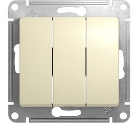 Механизм выключатель Schneider Electric 3-клавишный GLOSSA бежевый SchE GSL000231 