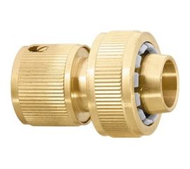 Латунный соединитель быстросъемный Palisad для шланга 3/4" 66260 