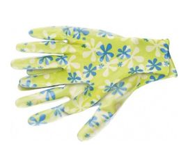 Садовые перчатки PALISAD из полиэстера с нитриловым обливом, зеленые, S PALISAD 67741 