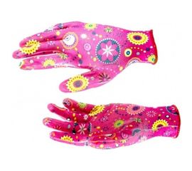 Садовые перчатки PALISAD  из полиэстера с нитриловым обливом, красные, M PALISAD 67746 