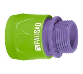 Соединитель пластмассовый быстросъемный с внешней  резьбой 3/4" PALISAD 66175 