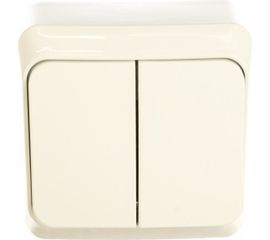 Выключатель Schneider Electric 2-клавишный ОП Этюд 10А белый SchE BA10-002B 