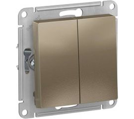 Механизм выключателя Schneider Electric 2-кл. ATLAS DESIGN сх.5 10АХ шампань ATN000551 1240332 