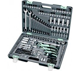 Набор инструмента 1/4", 3/8", 1/2", CrV, S2, усиленный кейс, 216шт STELS 14115 