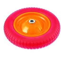 Полиуретановое колесо 3.00-8, длина оси 90 мм, подшипник 16 мм PALISAD 68975 