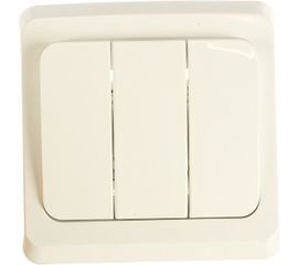 Выключатель Schneider Electric 3-клавишный СП Этюд 10А белый SchE BC10-003B 