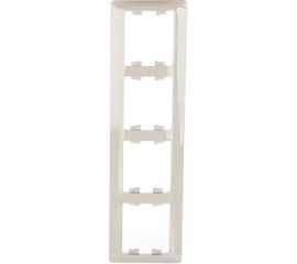 Рамка Schneider Electric 4-м GLOSSA горизонтальная, белая SchE GSL000104 