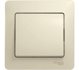 Выключатель Schneider Electric 1-клавишный GLOSSA бежевый SchE GSL000212 