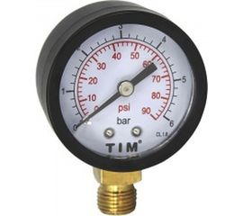 Манометр радиальный 6 Бар, класс точности 1.5, 1/4" МР TIM ИС.160270 