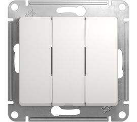 Механизм выключателя Schneider Electric 3-клавишный GLOSSA белый SchE GSL000131 