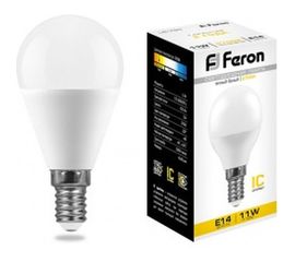 Светодиодная лампа FERON 11W 230V E14 2700K, LB-750 25946 