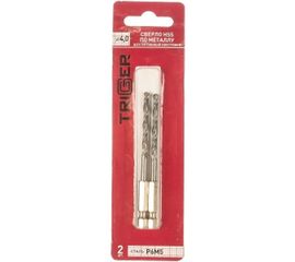 Сверло по металлу (2 шт; 4х95х43 мм; Р6М5) ТРИГГЕР 73440 тов-147793 