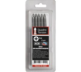 Бита (5 шт; PH2; 150 мм; 1/4" E6.3) Quadro Torsion 412150 