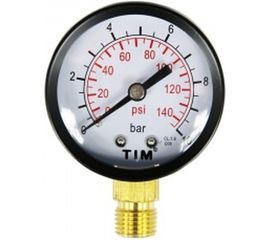 Манометр радиальный 10 Бар, класс точности 1.5, 1/4" МР TIM ИС.160274 