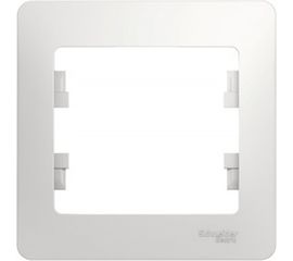 Рамка Schneider Electric 1-м Glossa белая GSL000101 