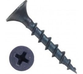 Саморезы черные по гипроку к дереву (100 штук, 3.5 х 16) Хортъ 22016-0 