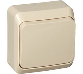 Одноклавишный выключатель Schneider Electric ОП Этюд 10А IP20 кремовый BA10-001K 