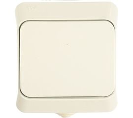 Одноклавишный выключатель Schneider Electric ОП Этюд 10А IP44 белый BA10-041B 