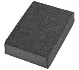 Губка шлифовальная четырехсторонняя AL2O3 средняя жесткость (100x68x26 мм; Р180) DEXX 35637-180 