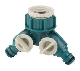 Распределитель двухканальный (3/4"; 1") для системы полива Raco 4250-55256C 