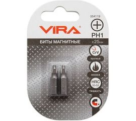 Биты (2 шт, PH1, 25 мм) VIRA 554119 