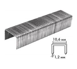 Скобы прямоугольные закаленные Тип 140 (1000 шт; 14 мм) Biber 85840 тов-085749 