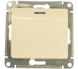 Механизм выключателя Schneider Electric 1-клавишный GLOSSA с подсветкой, бежевый SchE GSL000213 