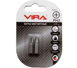 Биты (2 шт, PH3, 25 мм) VIRA 554121 