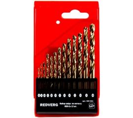 Набор сверл по металлу кобальтовые HSS-Co, 1,5-6,5 мм, 13 шт. REDVERG 6621092 