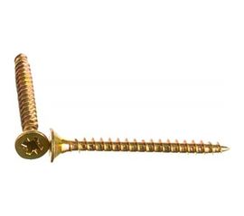 Шуруп, жёлтый цинк Крепежная техника 5,0х50 300шт 431388 БК 