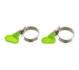 Металлические хомуты СИБРТЕХ, элемент крепления с формой ключа, 16-25мм, 2 шт 47650 