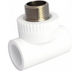 Комбинированный тройник VALFEX PP-R белый, 32х3/4 дюйма НР 10128132 127-0527 