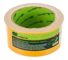 Клейкая двусторонняя лента СИБРТЕХ 50х25 на полипропиленовой основе 88809 