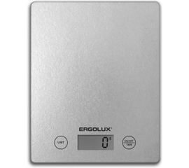 Кухонные весы ERGOLUX ELX-SK02-С03 серые металлик до 5 кг, 195*142 мм 13600 