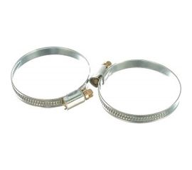 Металлические хомуты СИБРТЕХ, стандартное болтовое крепление, 40-60мм, 2шт, ширина 9мм, 47661 